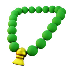 3d Illustration of Tasbih or Prayer Beads