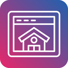 Vector Design Homepage Icon Style