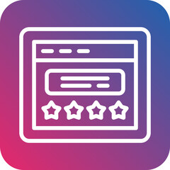 Vector Design Website Rating Icon Style