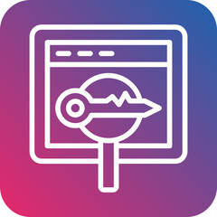 Vector Design Keywords Search Icon Style