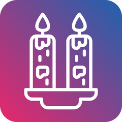 Vector Design Candle Icon Style