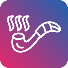 Vector Design Smoking Pipe Icon Style