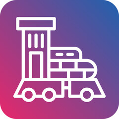 Vector Design Locomotive Icon Style