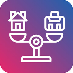 Vector Design Balance Work Icon Style