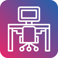 Vector Design Workplace Icon Style