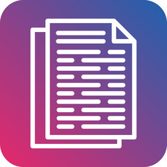 Vector Design Documents Icon Style