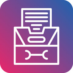 Vector Design Filing Cabinet Icon Style