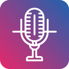 Vector Design Microphone Icon Style