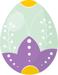 Hand drawn easter day egg 