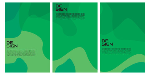 Vector vector soft color fluid and liquid brochure background template