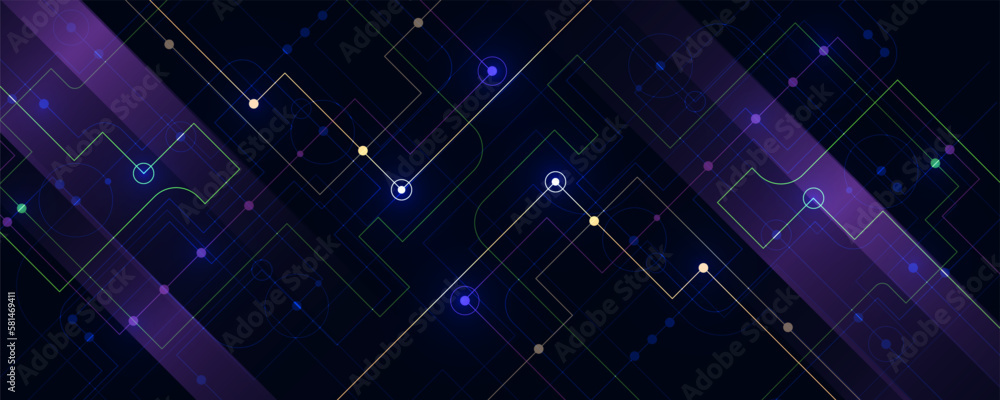 Poster abstract background image digital communication network technology circuit board concept