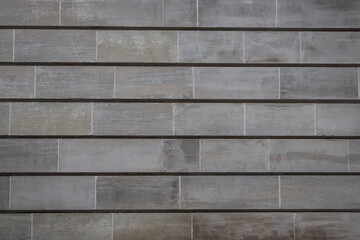 Photo of gray ceramic tile wall. Best use as background or texture