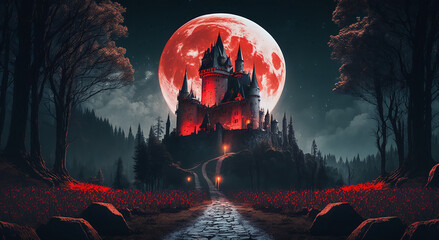 scary halloween night