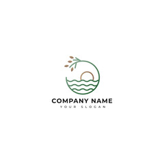 Nature logo vector design template