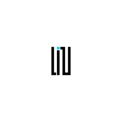 Obraz premium Letter LIN logo vector design template