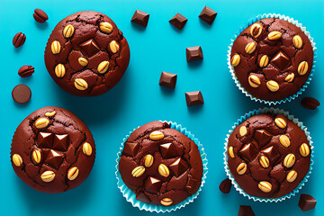 Muffins born on the holiday. AI Generated,
