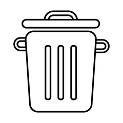 trash can icon illustration vector