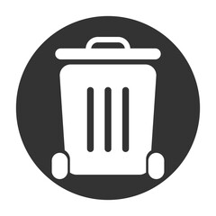 trash can icon illustration vector