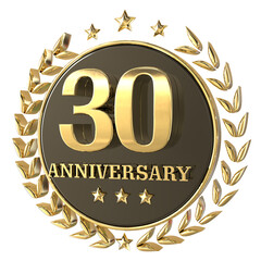 happy anniversary number gold