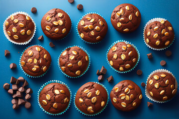Muffins born on the holiday. AI Generated,