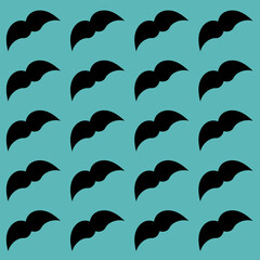 Naklejka premium seamless pattern with Mustache 