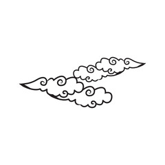 Chinese cloud or japanese cloud icon,illustration design template