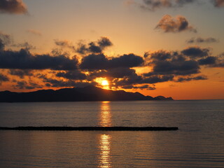 Obraz premium beautiful sunset