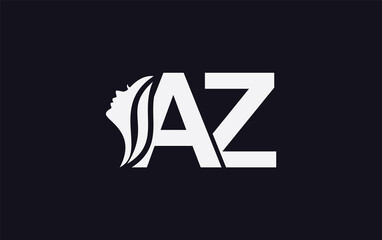 Beauty spa and hair art, logo and symbol design with the letters and alphabets