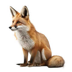 Fototapeta premium brown fox isolated on white