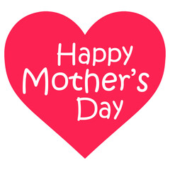 Mother's Day Design Concept  on a Transparent Background