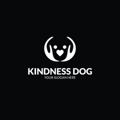 modern kindness dog logo