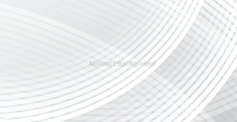 White Wave Line Pattern Abstract Background. Technology Banner. Vector Illustration 