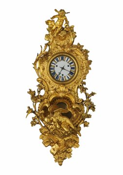 Wall clock pendule en cartel ca. 1740