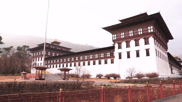 Tashichho Dzong in Thimphu, Bhutan