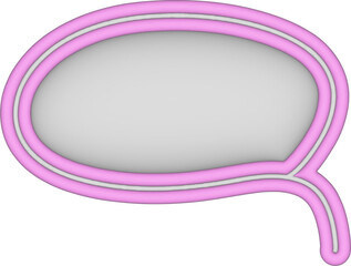 3d pink frame for notes