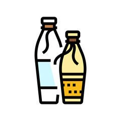 vase ceramic bedroom interior color icon vector illustration