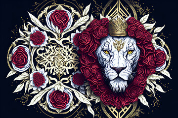 Fototapeta premium head of lion