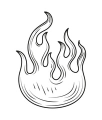 fire minimalist tattoo