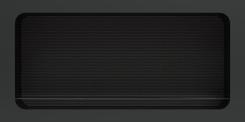 niche pour pr&eacute;senter des produits - fond avec grille m&eacute;tallique - rendu 3D