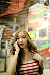 Girl in Night Market
