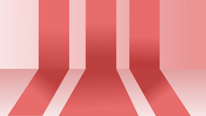 Obraz premium red and white striped 3d background 