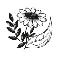 flower flora minimalist tattoo