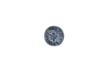 looking straight down on a blueberry isolated png