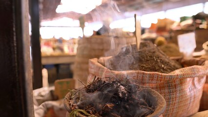 Bhutanese incense at Centenary Farmers Market in Thimphu, Bhutan