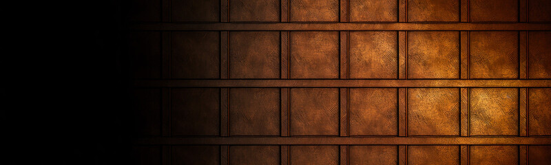 Abstract gradient brown background. Minimalistic background with space for design. Web banner. Wide. Long. Panoramic website banner. Generative AI