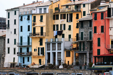 Fototapeta na wymiar italian houses in Porto Venere, Italy