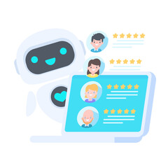 Auto reply system with intelligent robots provide information and help customers with problems