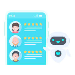 Auto reply system with intelligent robots provide information and help customers with problems