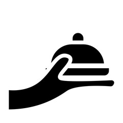 Food Delivery Glyph Icon Free