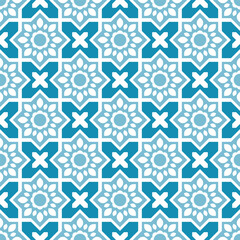 Classic Mosaic Tile Seamless Vector Repeat Pattern